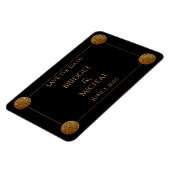 Triple Celtic Knot Swirl Wedding Magnet (Linke Seite)