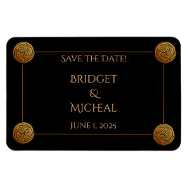 Triple Celtic Knot Swirl Wedding Magnet