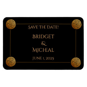 Triple Celtic Knot Swirl Wedding Magnet
