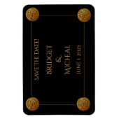 Triple Celtic Knot Swirl Wedding Magnet (Vertikal)