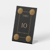 Triple Celtic Knot Swirl Wedding Sockelschild (Vorderseite)