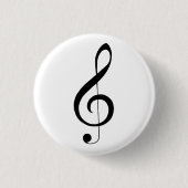 Triple Clef Musical Note, Button (Vorderseite)