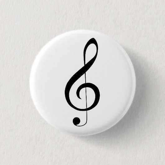 Triple Clef Musical Note, Button (Vorderseite)