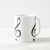 Triple Clef Musical Note, Kaffeetasse (VorderseiteRechts)