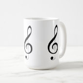 Triple Clef Musical Note, Kaffeetasse (VorderseiteRechts)