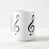 Triple Clef Musical Note, Kaffeetasse (Vorderseite Links)