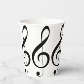 Triple Clef Musical Note, Pappbecher (Vorderseite)