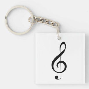 Triple Clef Musical Note, Schlüsselanhänger