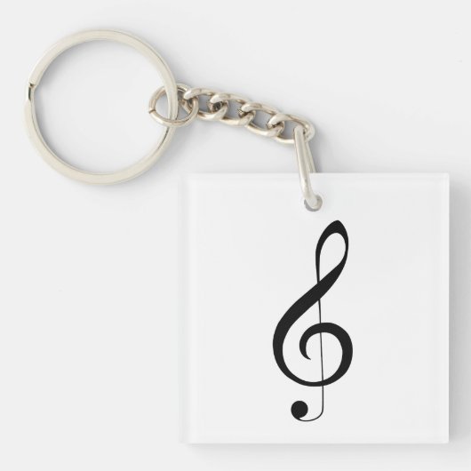 Triple Clef Musical Note, Schlüsselanhänger (Vorderseite)