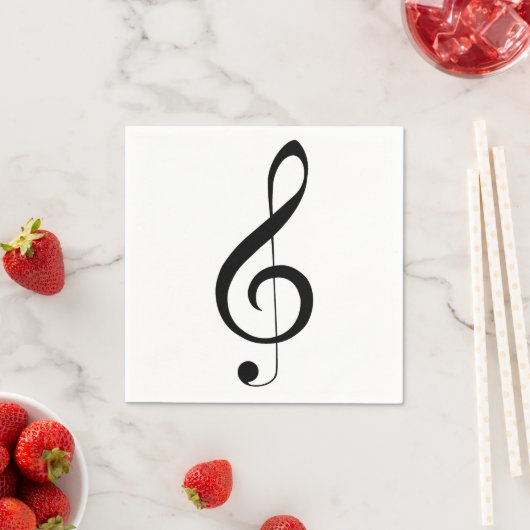 Triple Clef Musical Note, Serviette (Beispiel)