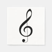 Triple Clef Musical Note, Serviette (Vorderseite)