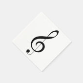 Triple Clef Musical Note, Serviette (Ecke)