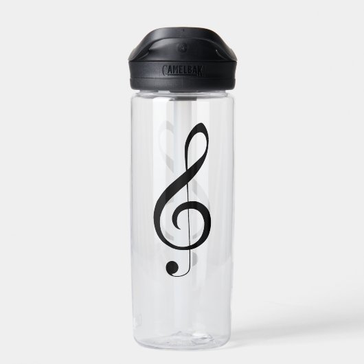 Triple Clef Musical Note, Trinkflasche (Rückseite)