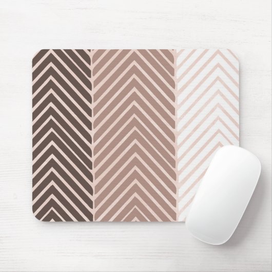 Triple Cream Zickzack Mousepad (Mit Mouse)