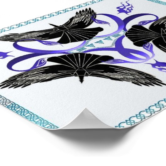 Triple Crow Celtic Knot Poster (Ecke)
