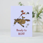 Triple Crown Race Party Einladung (Stehend Vorderseite)