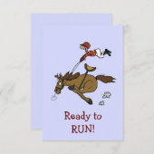 Triple Crown Race Party Einladung (Vorne/Hinten)