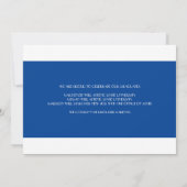 Triple CUSTOM COLOR Gold Frame Graduiertenfotokart Ankündigung (Rückseite)