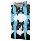 Triple Cute Kitty Make Statement Spaß Art Klemmbrett (Links)