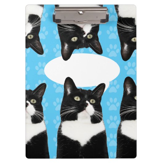 Triple Cute Kitty Make Statement Spaß Art Klemmbrett (Vorderseite)