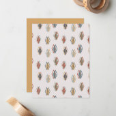 Triple Diamonds Mitteilungskarte (Vorderseite/Rückseite Beispiel)