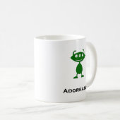 Triple Eye Adorkable Green Kaffeetasse (VorderseiteRechts)