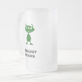 Triple Eye Biology Rocks green Mattglas Bierglas (Vorderseite Links)