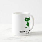 Triple Eye Computer Science Rocks grün Kaffeetasse (VorderseiteRechts)