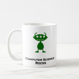 Triple Eye Computer Science Rocks grün Kaffeetasse