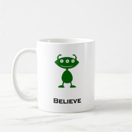 Triple Eye glaubt grün Kaffeetasse