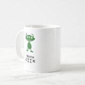 Triple Eye Math Geek grün Kaffeetasse (Vorderseite Links)
