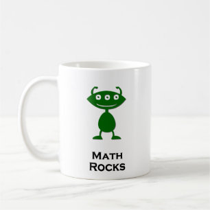 Triple Eye Math Rocks grün Kaffeetasse