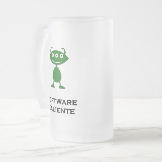 Triple Eye Software Caliente Green Mattglas Bierglas (Vorderseite Links)