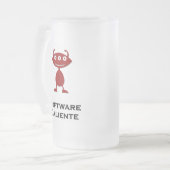 Triple Eye Software Caliente Red Mattglas Bierglas (Vorderseite Links)