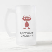 Triple Eye Software Caliente Red Mattglas Bierglas (Links)