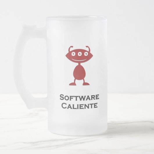 Triple Eye Software Caliente Red Mattglas Bierglas (Links)