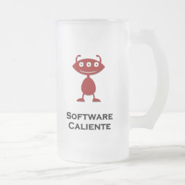 Triple Eye Software Caliente Red Mattglas Bierglas