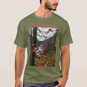 Triple Falls Blue Ridge Mountains Fotografisch T-Shirt (Vorderseite)
