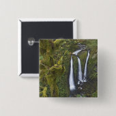 Triple Falls, Columbia River Gorge Button (Vorne & Hinten)