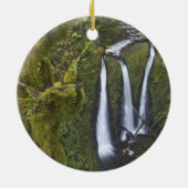 Triple Falls, Columbia River Gorge Keramik Ornament (Hinten)