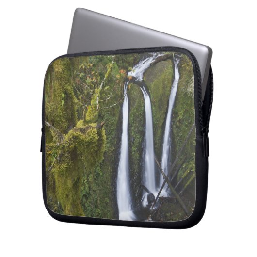 Triple Falls, Columbia River Gorge Laptopschutzhülle (Vorderseite Links)