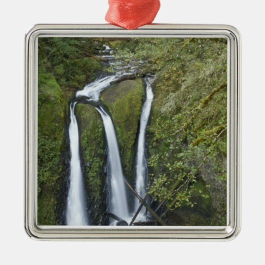 Triple Falls, Columbia River Gorge Ornament Aus Metall (Vorne)