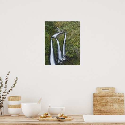 Triple Falls, Columbia River Gorge Poster (Küche)