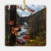 Triple Falls DuPont Staat Forest NC Fotografisch Keramikornament (Vorderseite)