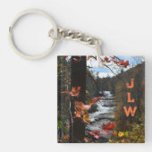 Triple Falls DuPont Staat Forest NC Fotografisch Schlüsselanhänger (Vorderseite)