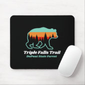 Triple Falls Trail Dupont Staat Forest Bear Souven Mousepad (Mit Mouse)