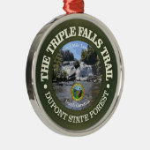 Triple Falls Trail (rd) Ornament Aus Metall (Rechts)