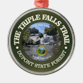 Triple Falls Trail (rd) Ornament Aus Metall (Vorne)