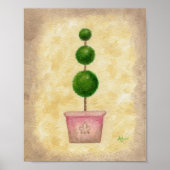 Triple Globe Topiary Art Print Poster (Vorne)