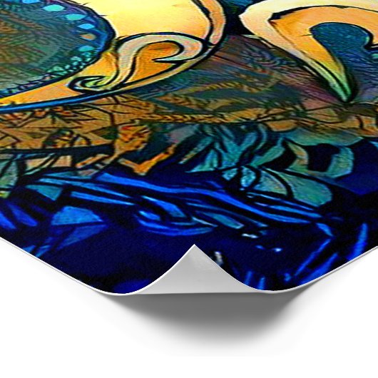 Triple Goddess Crowned Poster (Ecke)